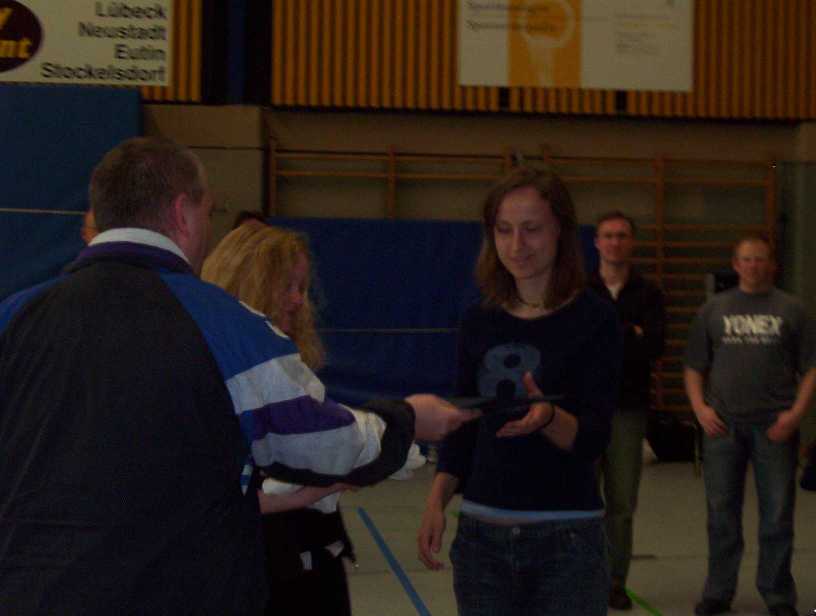 2. Platz Damendoppel Klasse B